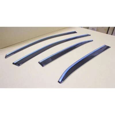 Add-on Window Visor Shade Rain Guard + Chrome Strip FOR Toyota Camry 07-11 Foto 1 de 4