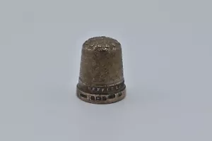 Silver Thimble Edwardian Sterling Silver 1902 Sheffield Goldsmiths Co. - Picture 1 of 5
