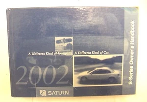 2002 SATURN S-SERIES OWNER'S MANUAL HARDCOVER, HANDBOOK./ VERY GOOD CONDITION - Picture 1 of 3