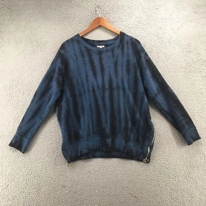 Sundry For Evereve Tiedye Sweatshirt Womens 2 Multicolor Blue Cotton Pullover - Picture 1 of 17