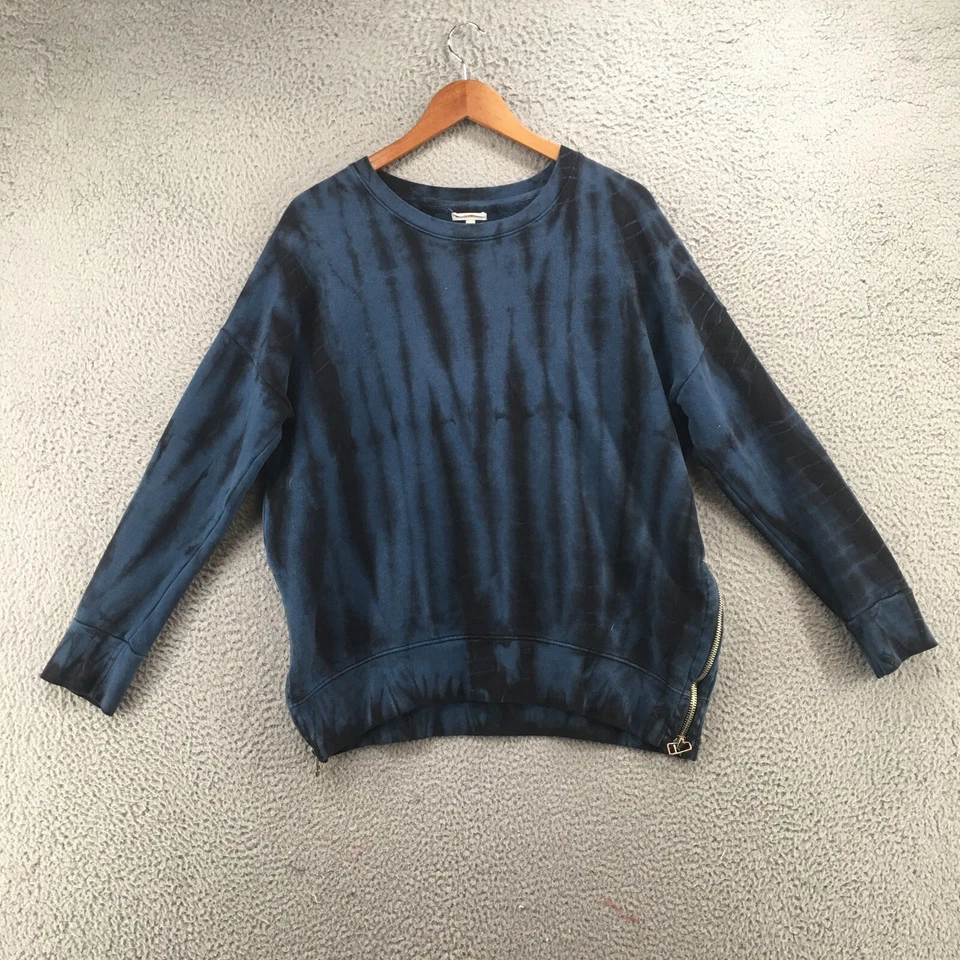 Sundry For Evereve Tiedye Sweatshirt Womens 2 Multicolor Blue Cotton Pullover - Image 1 of 4