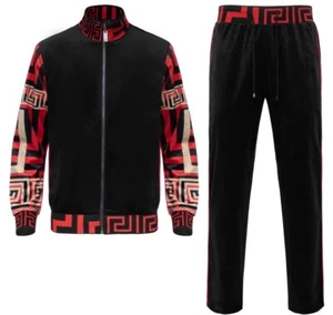 Barocco Men’s Velour Jacket And Pants Set Size 3XL - Picture 1 of 2