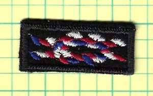 BSA EAGLE SCOUT RANK AWARD SQUARE KNOT SEA SCOUT BLUE FELT OLD GAUZE BACK MINT - Picture 1 of 3