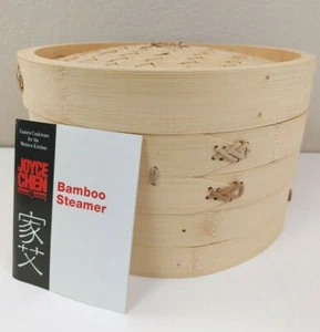 3 Piece Joyce Chen Bamboo Steamer 10''  - Picture 1 of 2