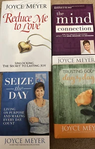 Joyce Meyer Books Lot Of 4 Reduce Me To Love Seize the Day Mind Connection + - Picture 1 of 12