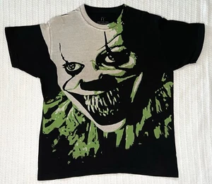 IT Chapter 2 Movie Pennywise Big Graphic Print Black T-Shirt LG 22” X 27” AOP - Bild 1 von 7