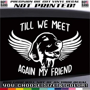 Lab Labrador Retriever Angel Wings Dog Vinyl Decal Sticker Family Dog Memorial - Bild 1 von 4