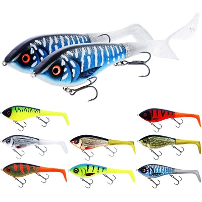 Westin Swim Tail Hybrid 12cm Suspending Sinking Jerk Glide Bait Hecht Wobbler - Bild 1 von 4
