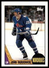 1987-88 Topps John Ogrodnick . Quebec Nordiques #134