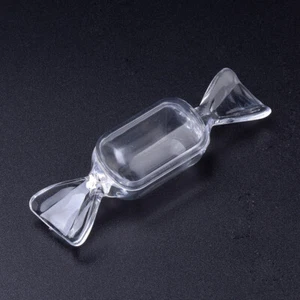 12 Pcs Clear Plastic Bead Storage Candy Containers Jewelry Display 8.7x2.3x2.6cm - Picture 1 of 2