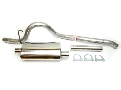 Sportauspuff 4.0-L. Edelstahl Topf mit Endrohr Auspuff Jeep Cherokee XJ 99-01 - Bild 1 von 4