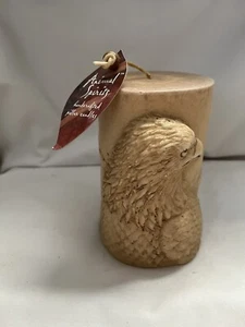 Animal Spirits Eagle 3D Handcrafted Pillar Candle Unburned w Tag VTG Lava Candle - Picture 1 of 7
