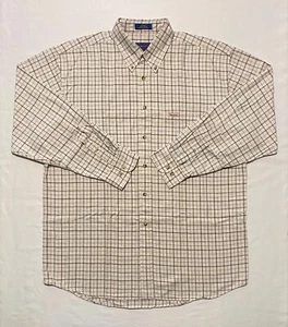 Pendleton Plaid BTN-Down Long Sleeve Pocket Men Shirt 100% Cotton Sz L Hong Kong - Picture 1 of 12