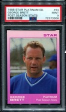 PSA 9 MINT 1988 STAR PLATINUM GEORGE BRETT #94 ROYALS HOF 73306 B260