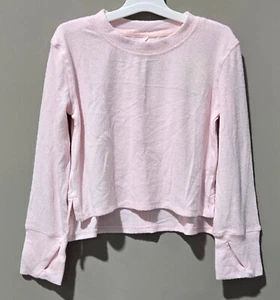 All in Motion Girls' XS 4/5 Light Pink Rayon Blend Super Soft Lightweight LS Top - Picture 1 of 5
