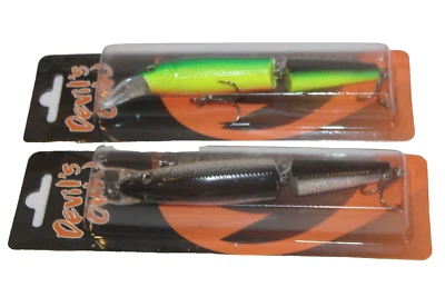 2x Shakespeare Devil's Own"Silverside und Firetiger Jointed"Wobbler 150mm 18,5g- - Bild 1 von 2