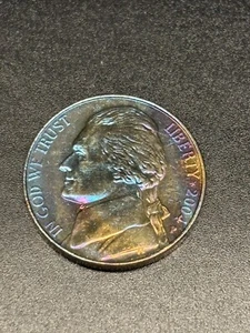 Jefferson 2004 S Rainbow tonificado prueba de níquel envío gratuito - Imagen 1 de 4