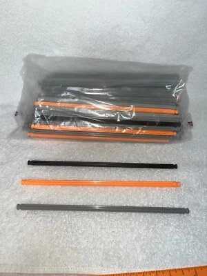 101 varillas de construcción Serpent Knex gris naranja piezas de repuesto 7,5" 190 mm K’nex Foto 1 de 2