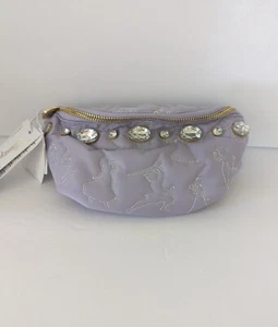 Disney Parks Stoney Clover Lane Princess Puffy Jeweled Purple Fanny Pack - Picture 1 of 10