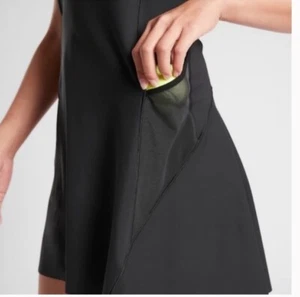 Athleta Match Point Kleid S schwarz dehnbar Athletik Tennis Laufen Golf Training - Bild 1 von 24