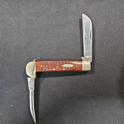 EXCEPTIONAL 1975 CASE XX 6246R RED BONE RIGGERS KNIFE - 5 DOT RIGGERS KNIFE - Image 1 of 4