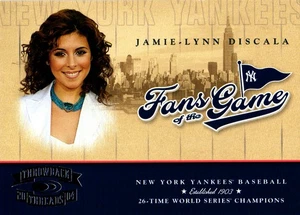 2004 Donruss Throwback Threads #204/FG-4 Jamie-Lynn DiScala Fans of the Game - Picture 1 of 2