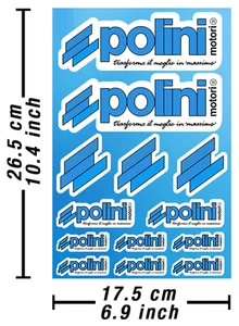 Polini Aufkleber Aufkleber Vinyl Ersatz Autokollant Aufkleber Adesivi  - Bild 1 von 2