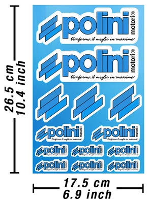 Pegatina Polini pegatina vinilo repuesto coche protocolo pegatina Adesivi  Foto 1 de 2