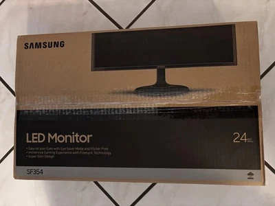 Samsung S24F354FHU 24" LED Monitor Full HD 1080p Freesync Slim - Perfetto con scatola originale! - Immagine 1 di 4