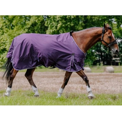 Pferde Outdoordecke 50 g Ekkia 600 D Weide- Regendecke wasserdicht lila - Bild 1 von 4