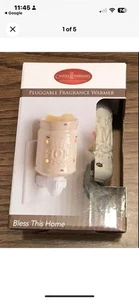Bless This Home Mason Jar Pluggable Fragrance Wax Warmer Valentine Gift New - Picture 1 of 6