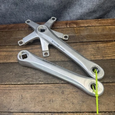 Juego de bielas vintage Sugino VP130 GP 130mm BCD 170mm cuadrado cónico triple bicicleta Japón Foto 1 de 4