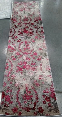 IVORY / PINK 2'-2" x 8'-0" Flaw in Rug, Reduced Price 1172783947 MNC205R-28 - Image 1 of 4
