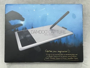 Wacom Bamboo Capture Pen & Touch Tablet CTH470 Silver USB Digital Drawing Pad - Picture 1 of 8
