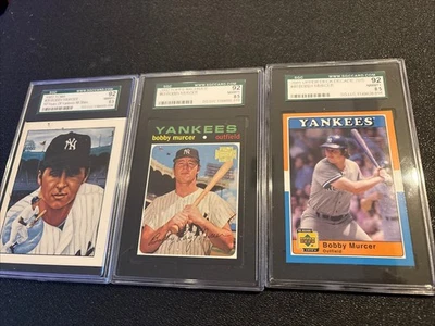 1983-02 BÉISBOL~LOTE BOBBY MURCER~SGC 8.5~TCMA~UD~ARCHIVOS TOPPS Foto 1 de 4
