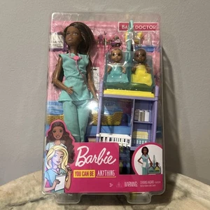 Barbie You Can Be Anything Baby Doctor Brunette Doll and Playset - Picture 1 of 3