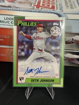 🔥2025 Topps Update - Seth Johnson 1990 Rookie Auto #90B2-SJ🔥 - Image 1 of 2