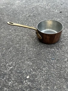 Vintage French Copper Butter Melting Pot. Made in France. 3.5” Round - Picture 1 of 7