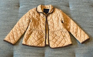 Janie And Jack Quilted Gold Yellow Brown Jacket Size 3 To 4 - Picture 1 of 7