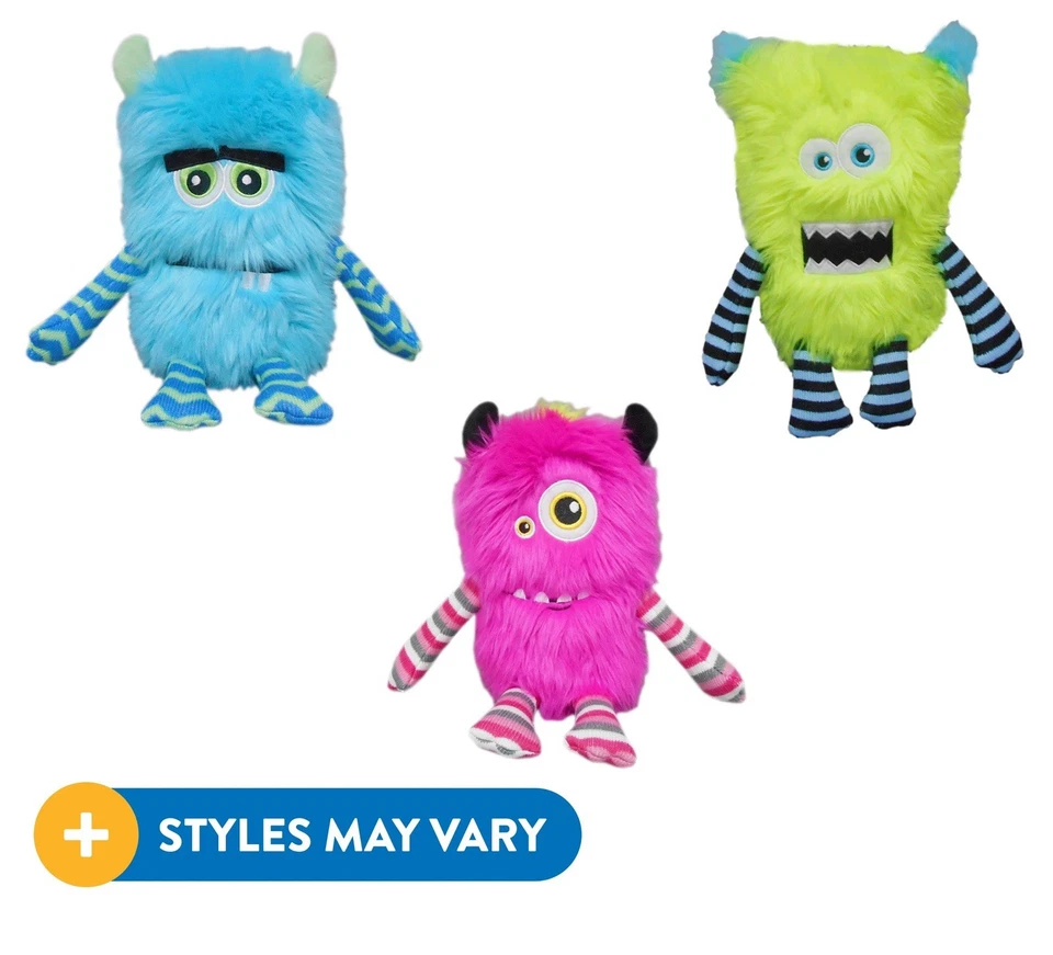 VIBRANT LIFE Busy Monster Dog Toy - Blue monster