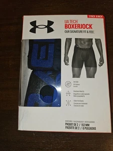Under Armour Hombres UA Tech 6 pulgadas Ropa Interior Boxerjock Paquete de 2 1363621 Nuevo XS 28-29 - Imagen 1 de 2