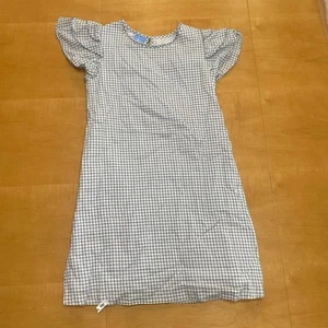Bella Bliss Girls Ruffle Sleeve Dress size 8 Blue and Black Stripes Kids - Picture 1 of 15
