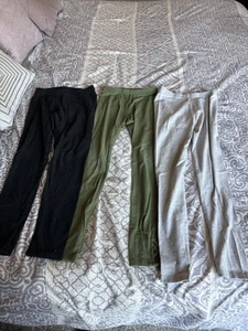 Old Navy Leggings Girls Large 10-12 Lot of 3 Grey, Green And Black Sparkly. - Picture 1 of 7