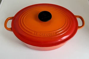 LE CREUSET 27CM CAST IRON OVAL CASSEROLE DISH - Picture 1 of 3