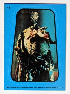 1983 Topps Star Wars Return Of The Jedi Series 1 Sticker #14 Sy Snootles Blue - Picture 1 of 2