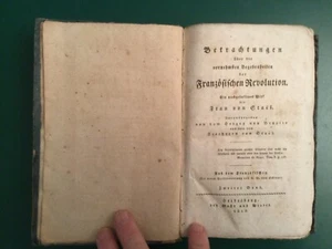 Betrachgungen uber die Franzosischen Revolution von Stael 1818 HC German Book - Picture 1 of 24