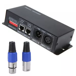 DC 12V-24V DMX Controller Decoder Dimmer 3 Channel For RGB LED Strip Light P9R7 - Picture 1 of 10
