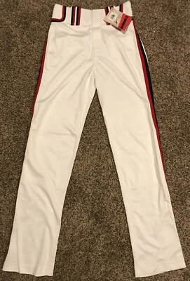 Pantalones de softbol Worth Adult S rojos blancos y negros poliéster nuevos con etiquetas A30 Foto 1 de 4