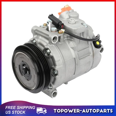 A/C AC Compressor For 2004-2005 BMW 525i 530i 2009-2011 For BMW 335d 3.0L 2.5L - Image 1 of 4