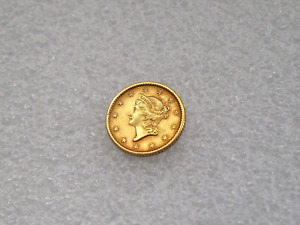 1853 USA GOLD DOLLAR  $1 LIBERTY HEAD RARE PRE CIVIL WAR AU